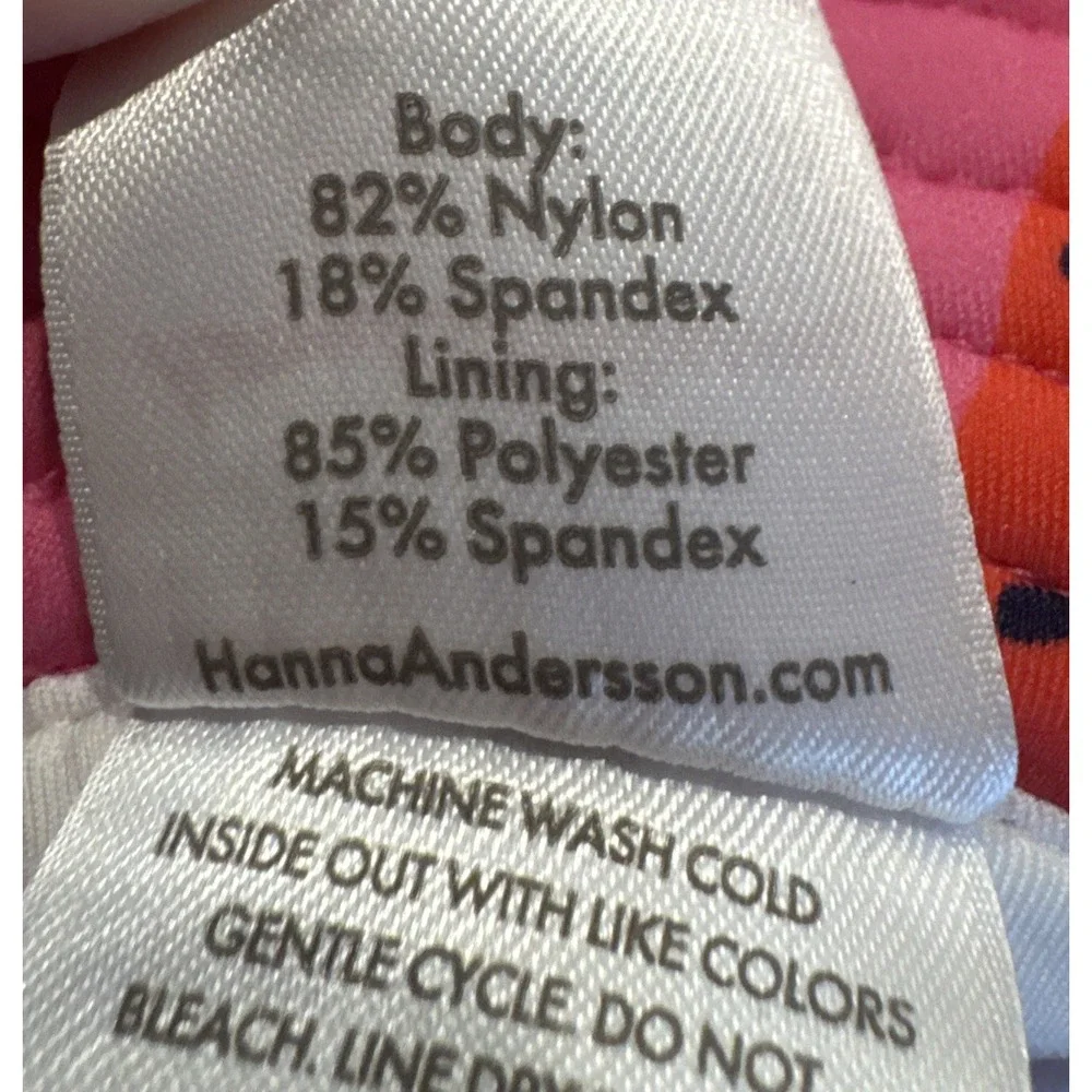 Hanna Andersson Strawberry Sun Hat Girls Size Small Vacation Travel Beach